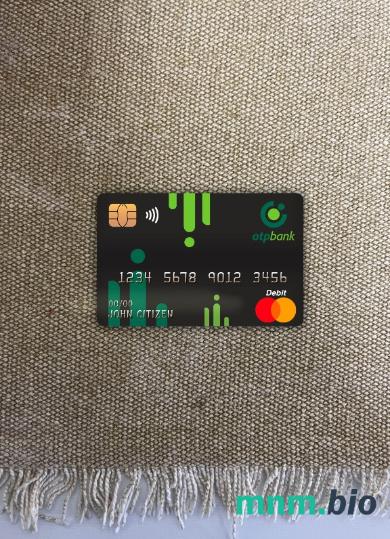 Croatia OTP bank master obciążyć card wygląd fotograficzny skan PSD + zdjęcie